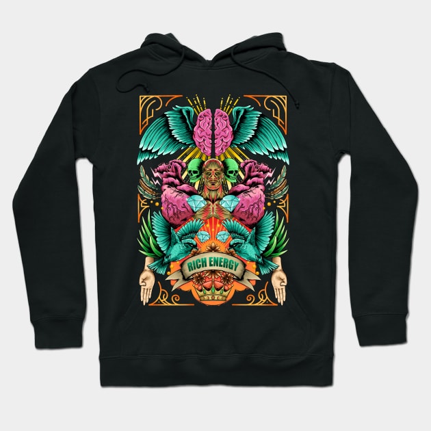 RICH ENERGY Hoodie by AWANG ART STUDIO